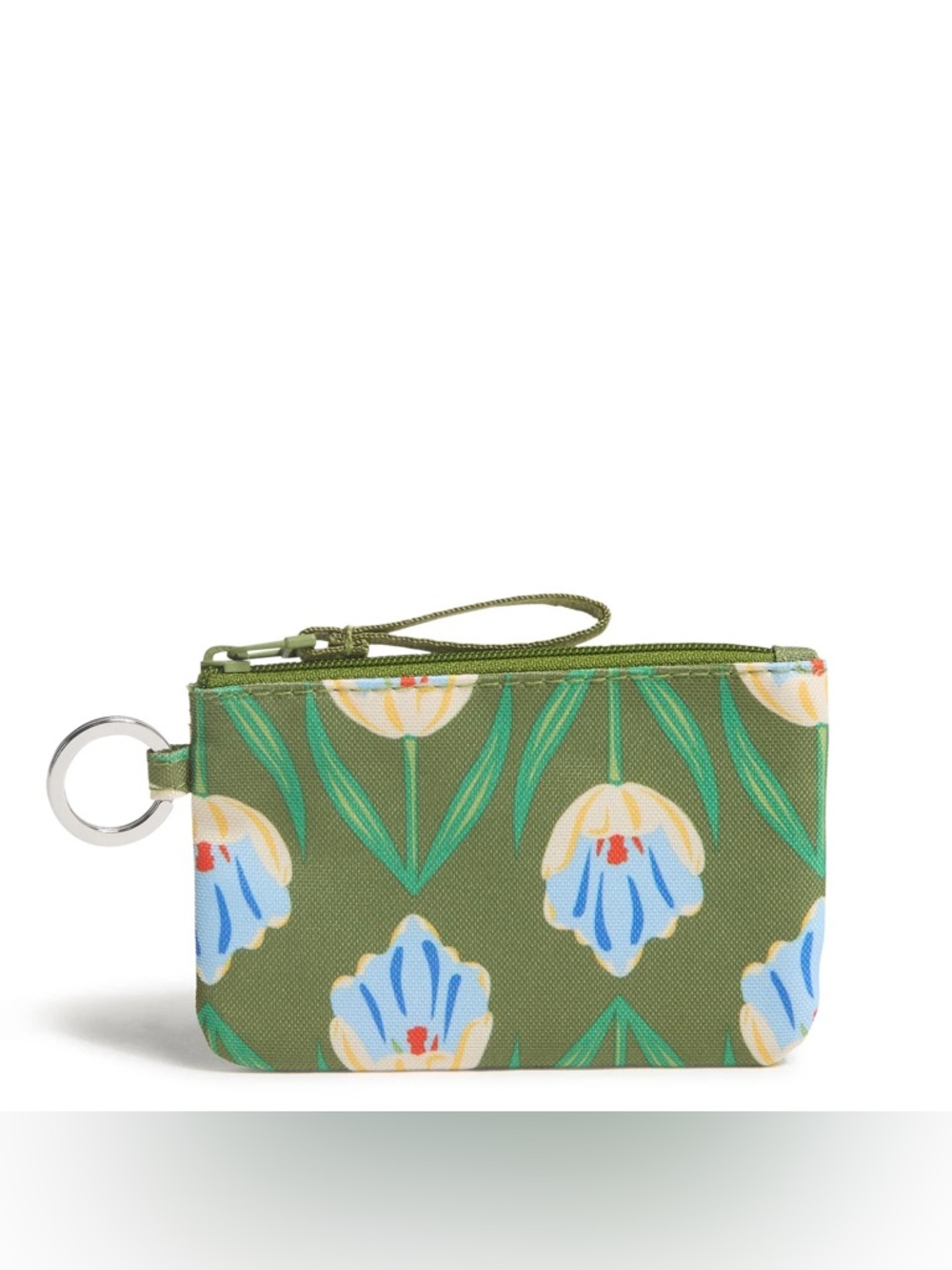 Vera Bradley Zip ID Case Tulip Rows NEW